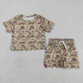 GSSO3224 Baby Girls Summer Hunting Camo Scalloped Sets