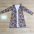 GT0045 Pumpkin Flowers Rainbow Print Woman Halloween Jackets Cardigans Top