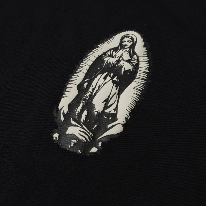 Guadalupe Mural Mens Short Sleeve Shirt (Black/Gold)