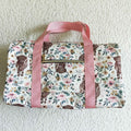 Gym floral highland cow print bag     BA0008 Overnight Bags