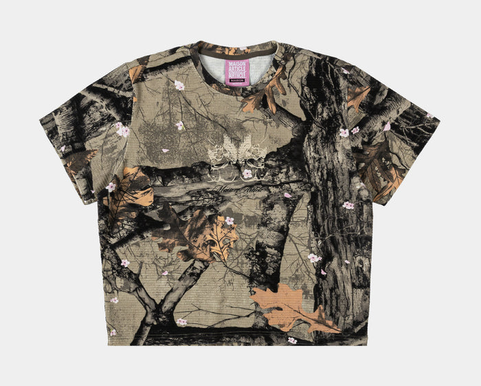 Hardwoods Thermal Womens Short Sleeve Shirt (Brown/Green)