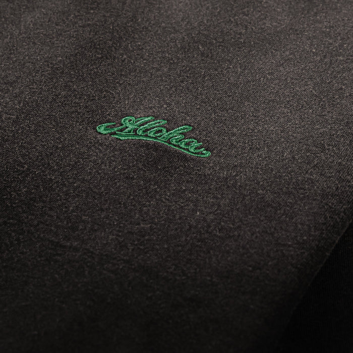 Hawaii Premium Washed Mens Short Sleeve Shirt (Black/Green)