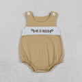 He is Risen Embroidery Baby Boys Easter Bubble Romper