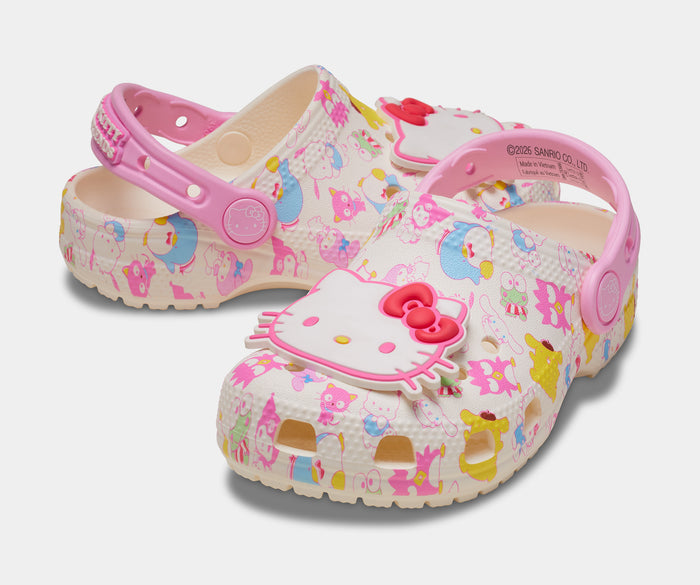 Hello Kitty And Friends Pastel Classic Clog Infant Toddler Sandals (Pink/Multicolor)