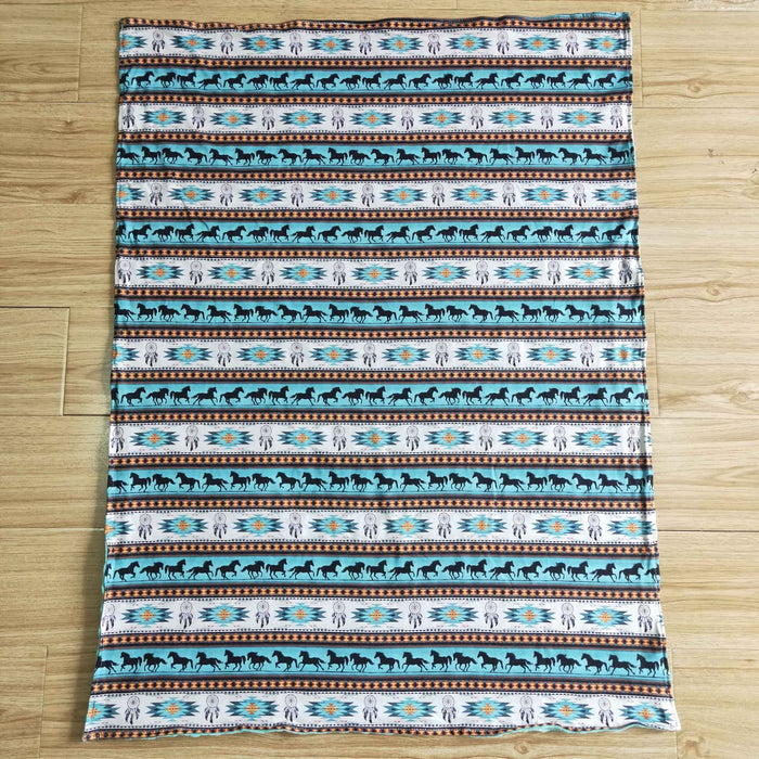 Horse print blanket  6 B2-17