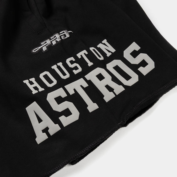 Houston Astros Street Team Fleece Mens Shorts (Black/Gray)