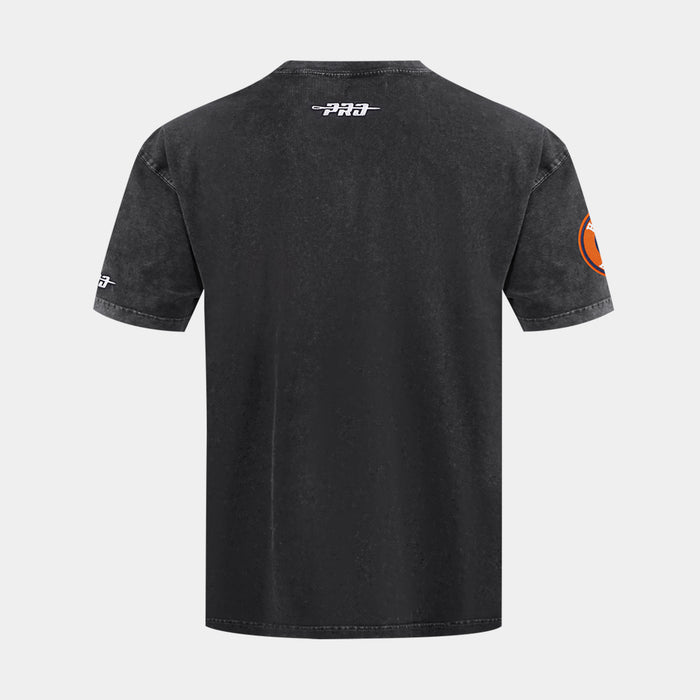 Houston Astros Waves And Roses Drop Shoulder Mens Short Sleeve Shirt (Grey/White)