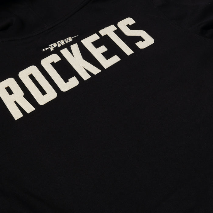 Houston Rockets Original Fleece Pullover Mens Hoodie (Black/White)