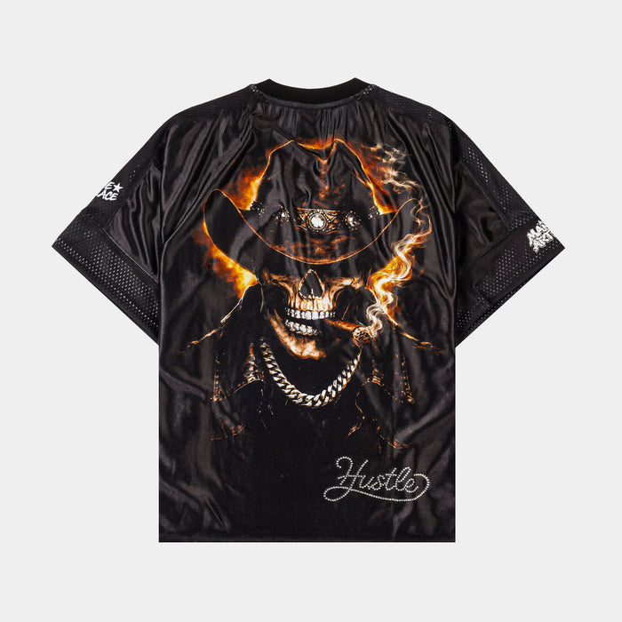 Houston Texas Exclusive Mesh Mens Jersey (Black/Orange)