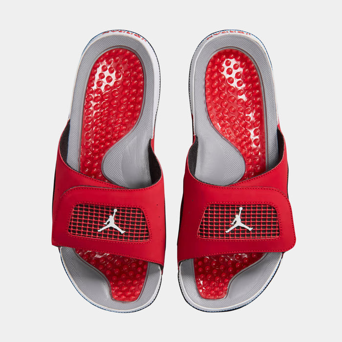 Hydro 4 Retro Slide Mens Sandals (Fire Red/Black/Cement Grey/White)