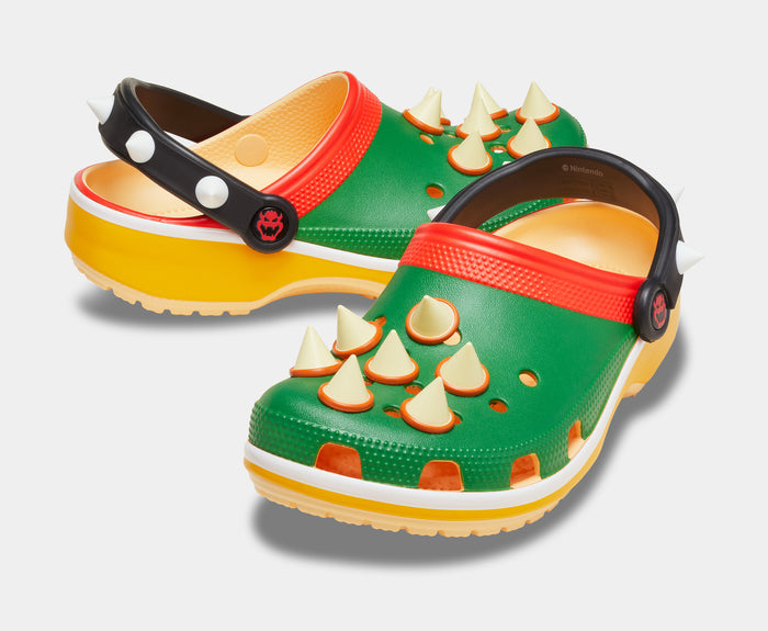 I Am Bowser Classic Clog Mens Sandals (Green/Yellow) Free Shipping