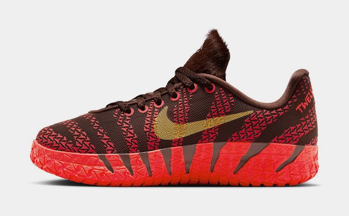 JA 3 Lunar New Year Grade School Basketball Shoes (Light Chocolate/Metallic Gold/Silt Red)