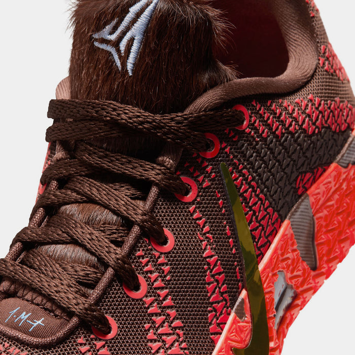 JA 3 Lunar New Year Grade School Basketball Shoes (Light Chocolate/Metallic Gold/Silt Red)