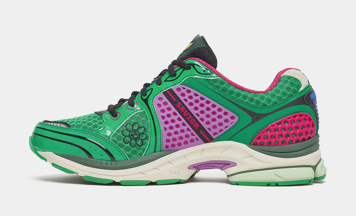 Jaetips x Saucony Progrid Triumph 4 Sugar Maple Mens Lifestyle Shoes (Green/Pink/Multi Color)