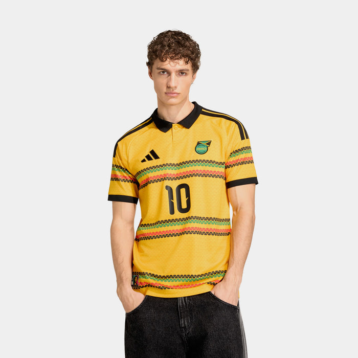 Jamaica 26 x Bob Marley Home Marley 10 Mens Jersey (Bold Gold)