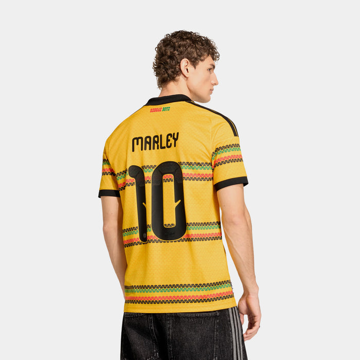 Jamaica 26 x Bob Marley Home Marley 10 Mens Jersey (Bold Gold)