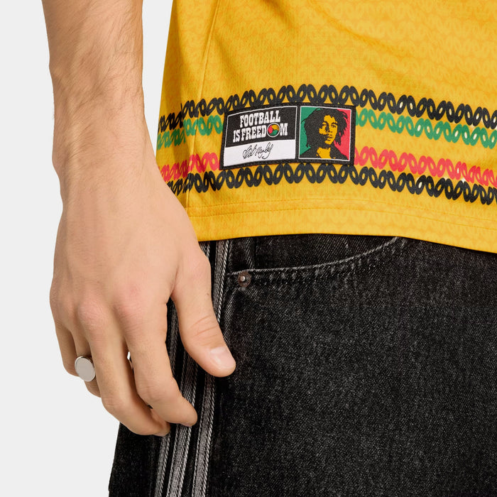 Jamaica 26 x Bob Marley Home Marley 10 Mens Jersey (Bold Gold)
