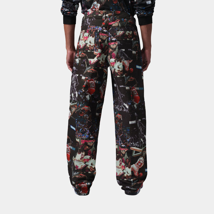JDN Flight 23 AOP Woven Mens Pants (Multi/Black)