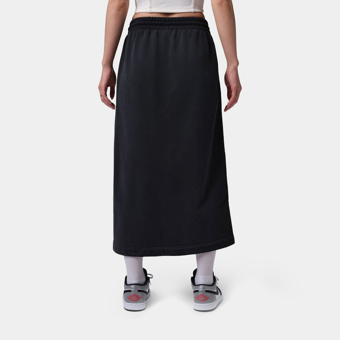 JDN Flight Fleece Womens Skirt (Black/Red)