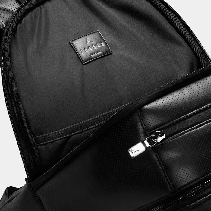 JDN Perforated Mens Backpack (Black)
