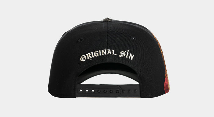 Jesus Snapback Mens Hat (Black/Cream)