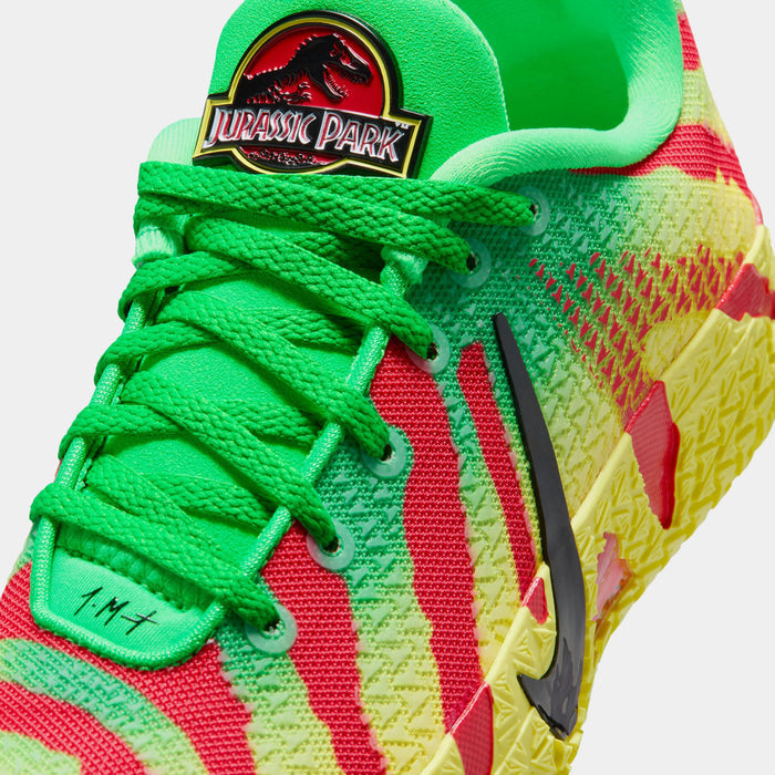 Jurassic Park x Ja 3 Explorer Grade School Basketball Shoes (Green Spark/Black/university Red)