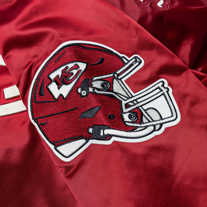 Kansas City Chiefs Original Satin Mens Jacket (Red/White)