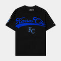 Kansas City Royals Living Large Drop Shoulder Mens Short Sleeve Shirt (Black/Blue)