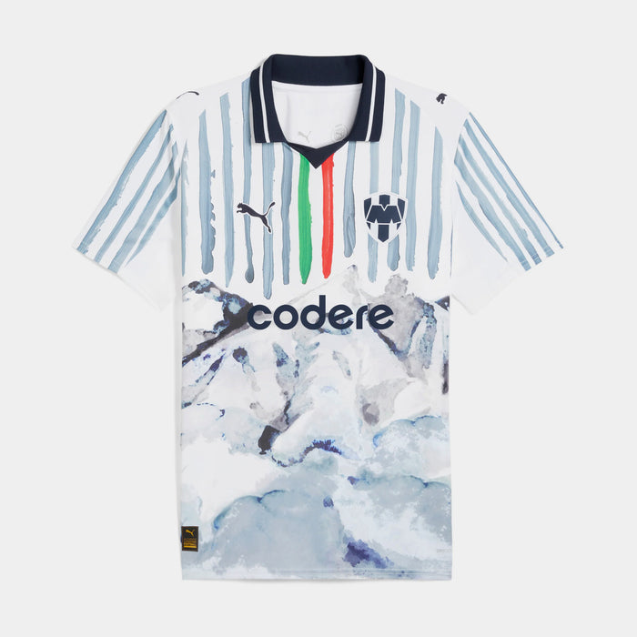 Kidsuper Striped World Cup Away Womens Jersey (White/Navy)