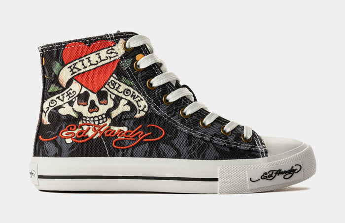 Kills Love Slowly High Top Womens Lifestyle Shoes (Black/White)