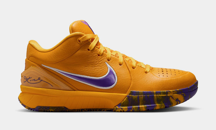 Kobe 4 Draft Pack Grade School Basketball Shoes (University Gold/White/Fierce Purple) Free Shipping