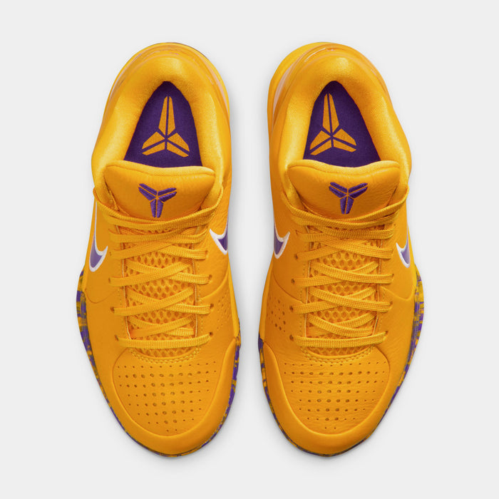 Kobe 4 Draft Pack Grade School Basketball Shoes (University Gold/White/Fierce Purple) Free Shipping