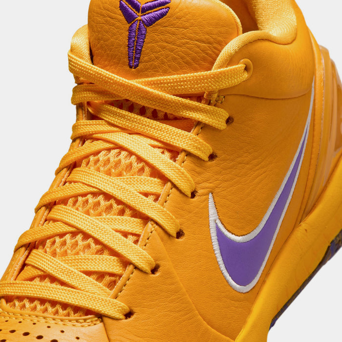 Kobe 4 Draft Pack Grade School Basketball Shoes (University Gold/White/Fierce Purple) Free Shipping