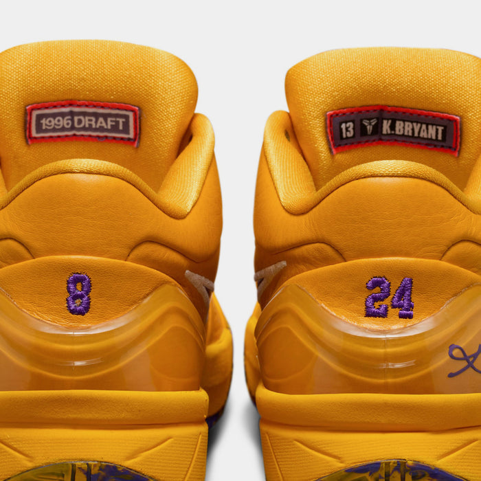 Kobe 4 Draft Pack Grade School Basketball Shoes (University Gold/White/Fierce Purple) Free Shipping