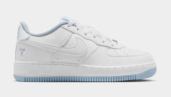 Kobe Air Force 1 Low Armory Blue Grade School Lifestyle Shoes (White/Armory Blue/White)
