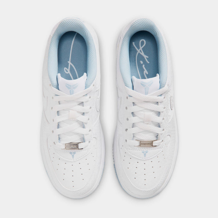 Kobe Air Force 1 Low Armory Blue Grade School Lifestyle Shoes (White/Armory Blue/White)
