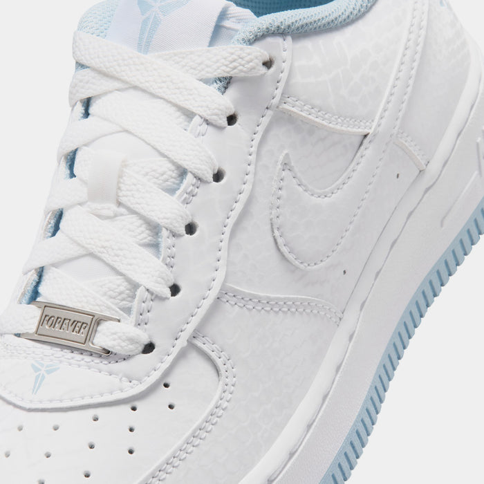 Kobe Air Force 1 Low Armory Blue Grade School Lifestyle Shoes (White/Armory Blue/White)