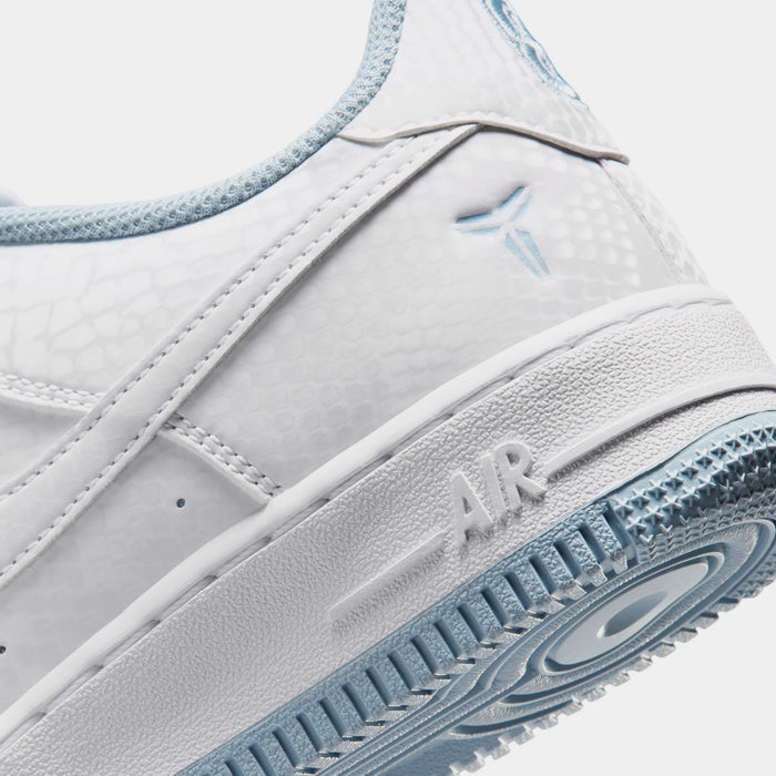 Kobe Air Force 1 Low Armory Blue Grade School Lifestyle Shoes (White/Armory Blue/White)