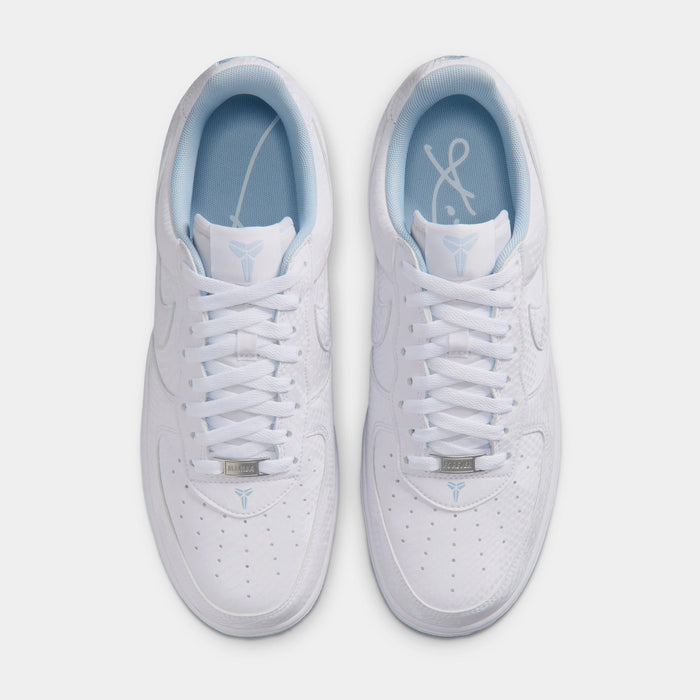 Kobe Air Force 1 Low Armory Blue Mens Lifestyle Shoes (White/Armory Blue)