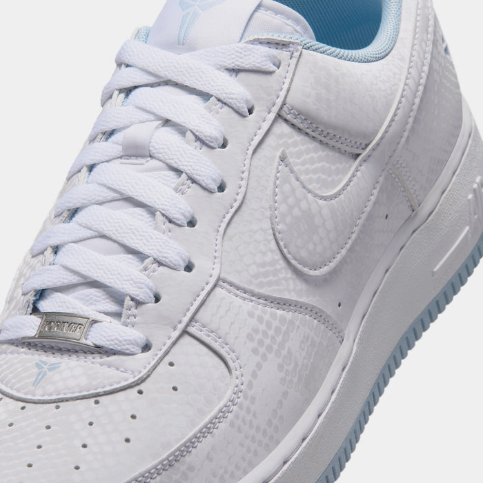 Kobe Air Force 1 Low Armory Blue Mens Lifestyle Shoes (White/Armory Blue)