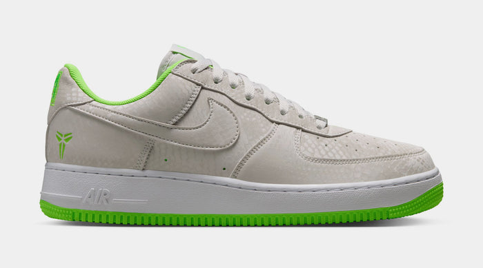 Kobe Air Force 1 Low Mens Lifestyle Shoes (Vast Grey/Electric Green/White)