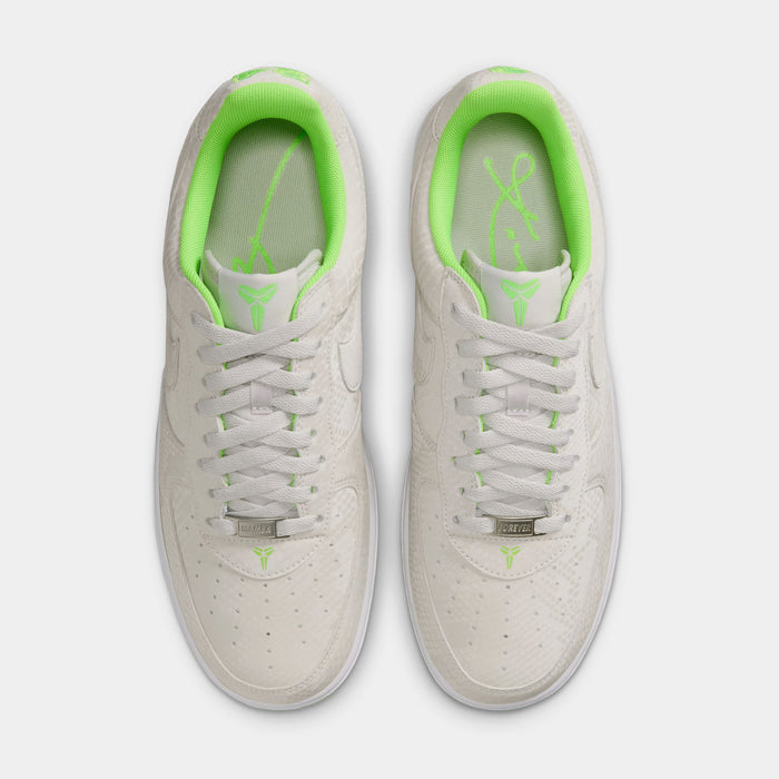 Kobe Air Force 1 Low Mens Lifestyle Shoes (Vast Grey/Electric Green/White)