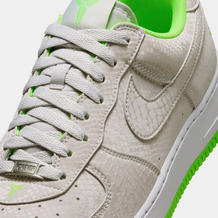 Kobe Air Force 1 Low Mens Lifestyle Shoes (Vast Grey/Electric Green/White)