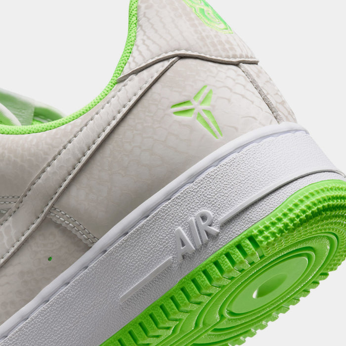 Kobe Air Force 1 Low Mens Lifestyle Shoes (Vast Grey/Electric Green/White)