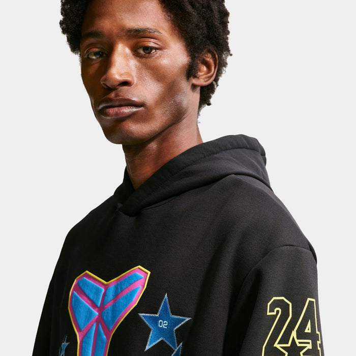 Kobe All Star Weekend Fleece Pullover Mens Hoodie (Black/Sonic Yellow/Light Photo Blue)