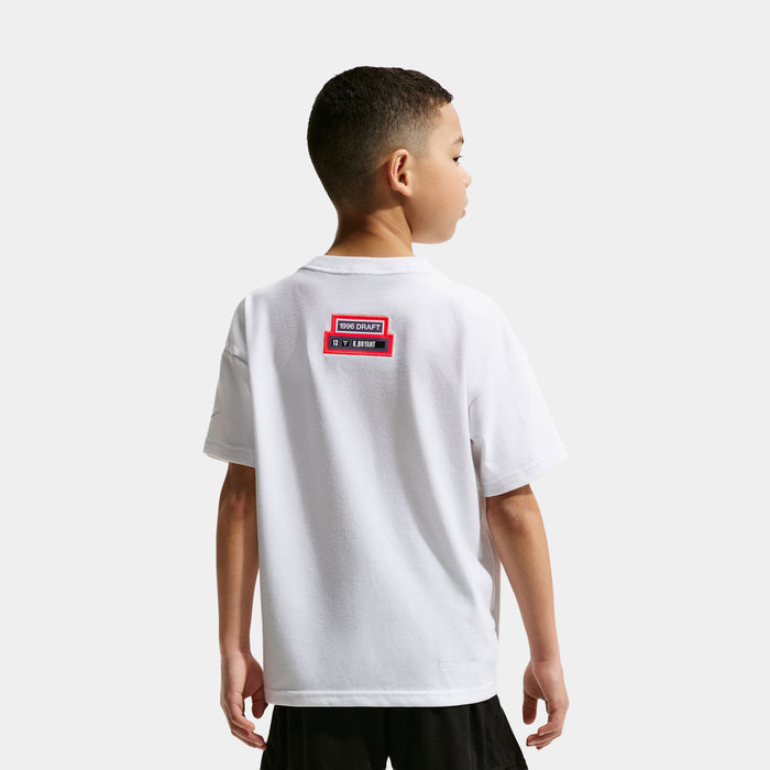 Kobe Bryant Draft Pack Grade School Short Sleeve Shirt (White)