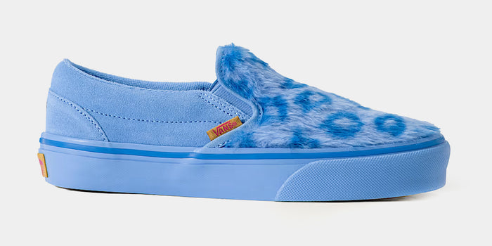 KPop Demon Hunters x Vans Classic Slip On Grade School Lifestyle Shoes (KPop Demon Hunters Blue)