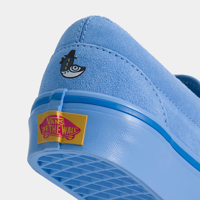 KPop Demon Hunters x Vans Classic Slip On Grade School Lifestyle Shoes (KPop Demon Hunters Blue)
