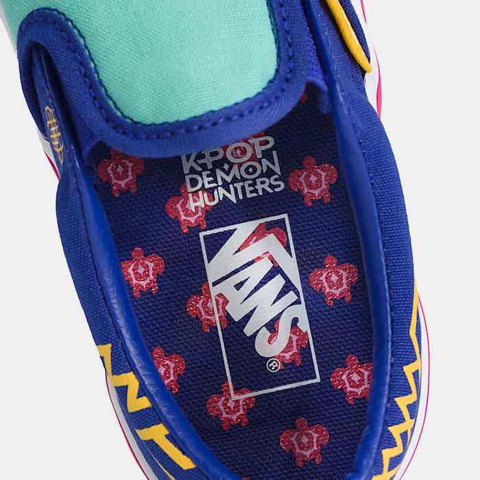 KPop Demon Hunters x Vans Classic Slip On Preschool Lifestyle Shoes (KPop Demon Hunters Zoey)