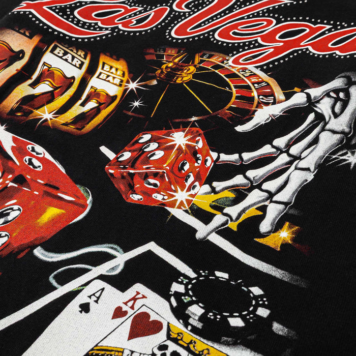 Las Vegas Premium Mens Short Sleeve Shirt (Black/Red)